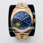 GB Vacheron Constantin Overseas Perpetual Calendar Rose Gold Men’s Watch Blue Dial